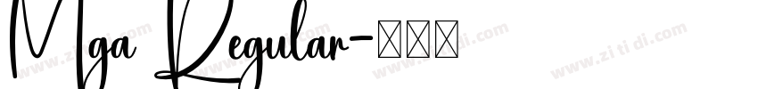 Mga Regular字体转换